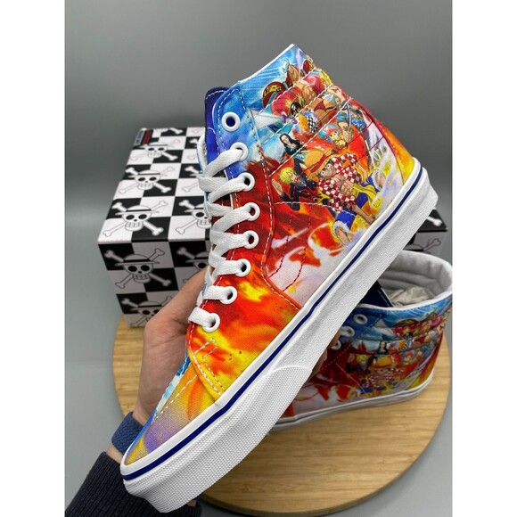 Vans Shoes One Piece SK8-Hi Skate Sneakers Punk Hazard Anime Mens 6 Womens 7.5 - Picture 12 of 16